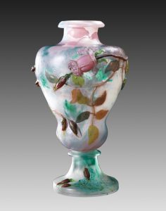 エミール・ガレ「フランスの薔薇」大壺